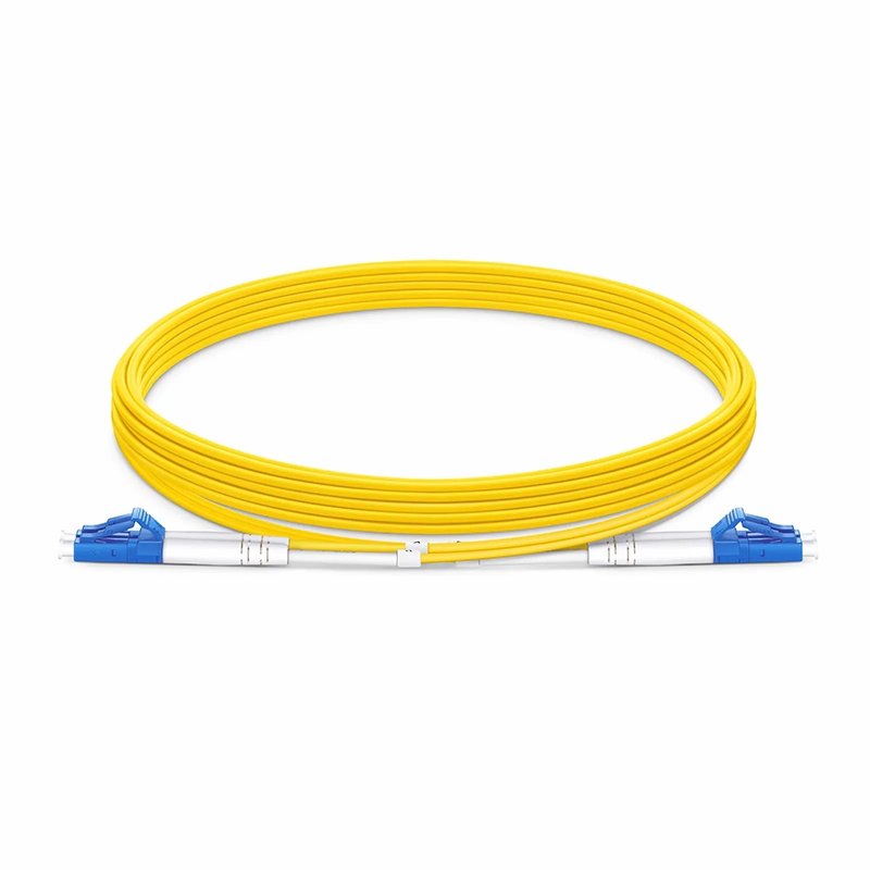 SFPS 5m (16ft) Fiber Patch Cable, 2 Fibers, LC UPC Duplex to LC UPC Duplex, Single Mode (OS2), Plenum (OFNP), 1.6mm, Tight-Buffered, Yellow SFPS
