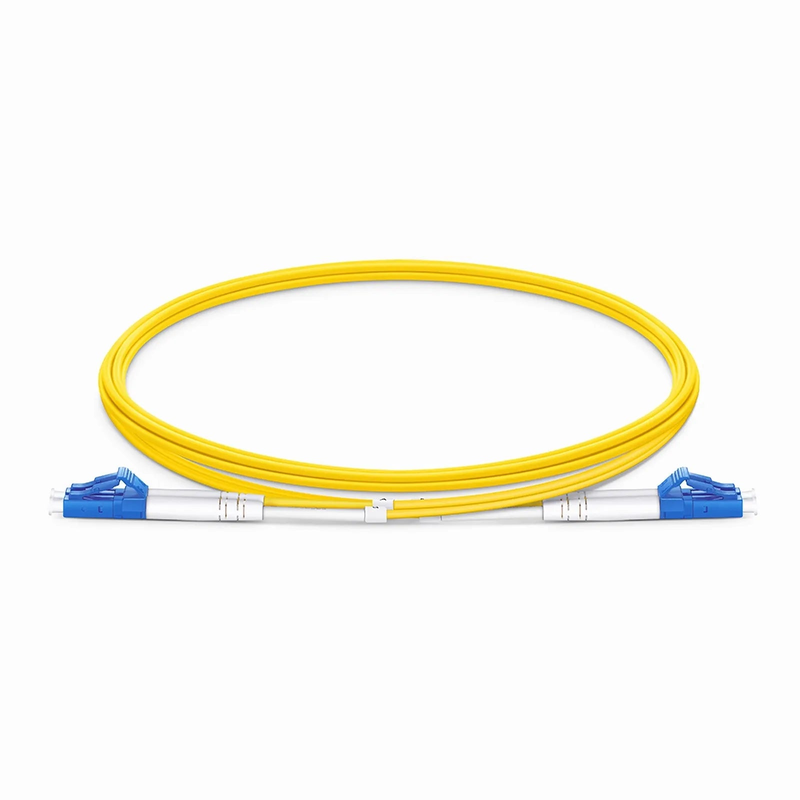 SFPS 2m (7ft) Fiber Patch Cable, 2 Fibers, LC UPC Duplex to LC UPC Duplex, Single Mode (OS2), Plenum (OFNP), 1.6mm, Tight-Buffered, Yellow SFPS