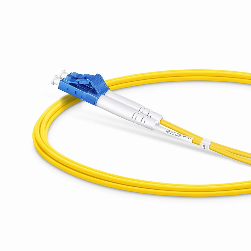 SFPS 2m (7ft) Fiber Patch Cable, 2 Fibers, LC UPC Duplex to LC UPC Duplex, Single Mode (OS2), Plenum (OFNP), 1.6mm, Tight-Buffered, Yellow SFPS