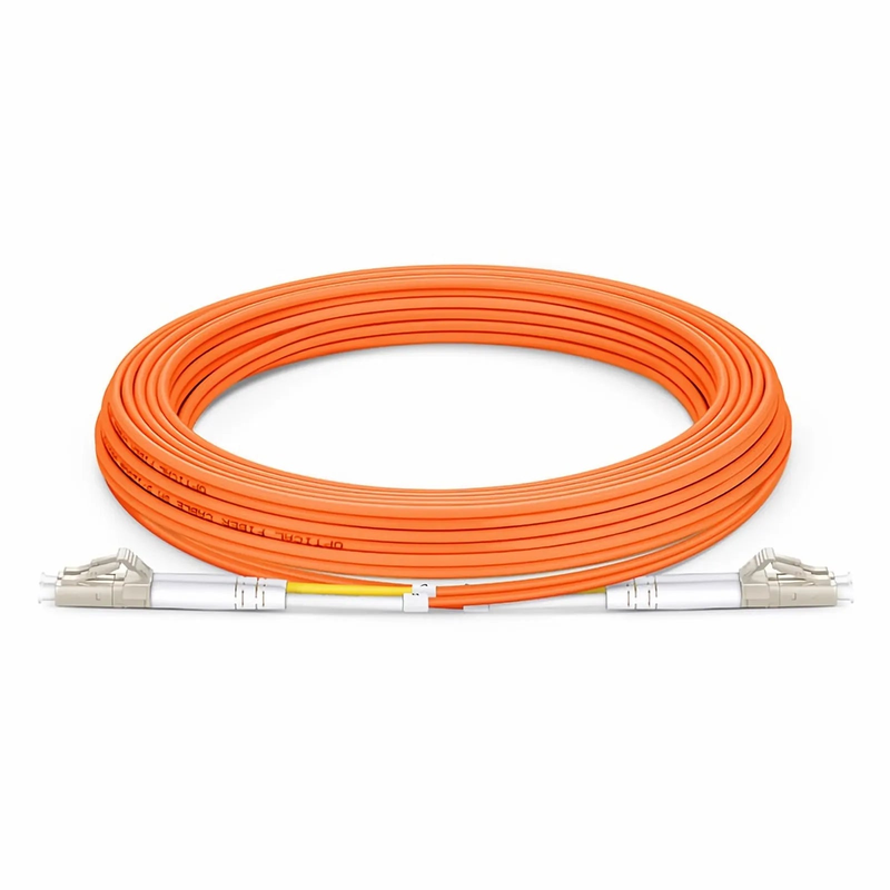 SFPS 5m (16ft) Fiber Patch Cable, 2 Fibers, LC UPC Duplex to LC UPC Duplex, Multimode (OM2), Riser (OFNR), 2.0mm, Tight-Buffered, Orange SFPS