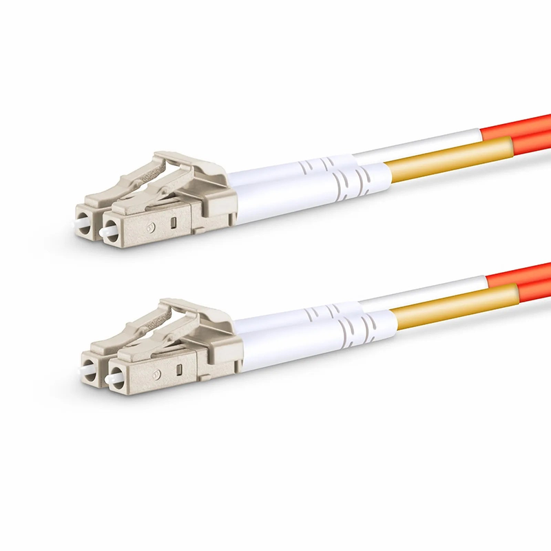 SFPS 5m (16ft) Fiber Patch Cable, 2 Fibers, LC UPC Duplex to LC UPC Duplex, Multimode (OM2), Riser (OFNR), 2.0mm, Tight-Buffered, Orange SFPS