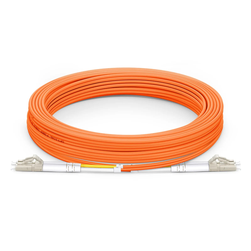 SFPS 30m (98ft) Fiber Patch Cable, 2 Fibers, LC UPC Duplex to LC UPC Duplex, Multimode (OM2), Riser (OFNR), 2.0mm, Tight-Buffered, Orange SFPS