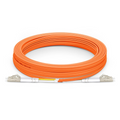 SFPS 30m (98ft) Fiber Patch Cable, 2 Fibers, LC UPC Duplex to LC UPC Duplex, Multimode (OM2), Riser (OFNR), 2.0mm, Tight-Buffered, Orange SFPS