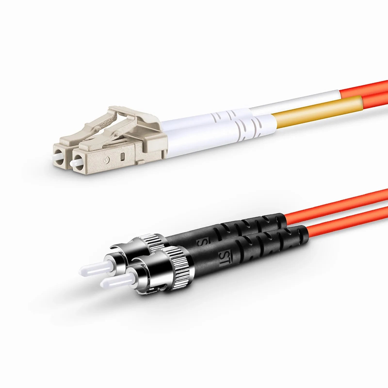 SFPS 1m (3ft) Fiber Patch Cable, 2 Fibers, LC UPC Duplex to ST UPC, Multimode (OM2), Riser (OFNR), 2.0mm, Tight-Buffered, Orange SFPS
