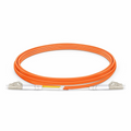 SFPS 2m (7ft) Fiber Patch Cable, 2 Fibers, LC UPC Duplex to LC UPC Duplex, Multimode (OM2), Riser (OFNR), 2.0mm, Tight-Buffered, Orange SFPS