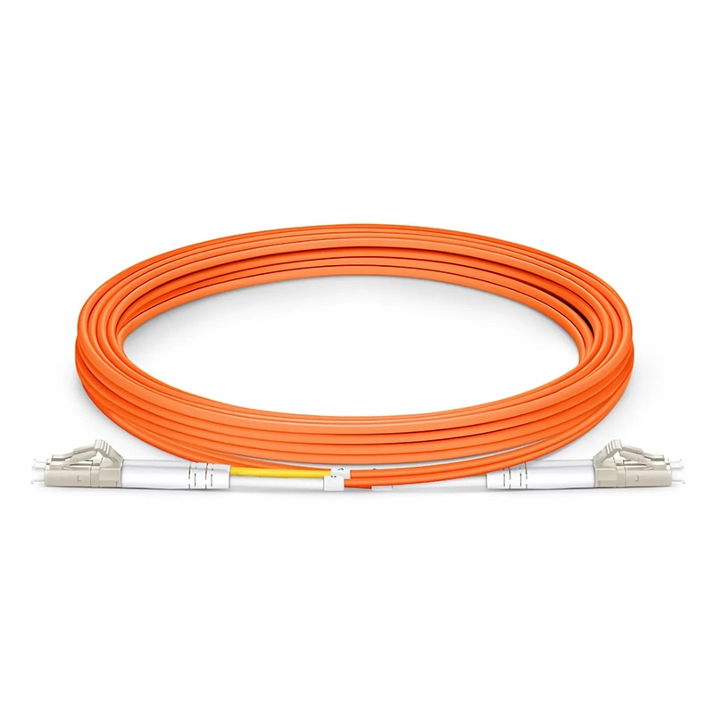 SFPS 3m (10ft) Fiber Patch Cable, 2 Fibers, LC UPC Duplex to LC UPC Duplex, Multimode (OM2), Riser (OFNR), 2.0mm, Tight-Buffered, Orange SFPS