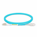 SFPS 1m (3ft) Fiber Patch Cable, 2 Fibers, LC UPC Duplex to SC UPC Duplex, Multimode (OM3), Riser (OFNR), 2.0mm, Tight-Buffered, Aqua SFPS