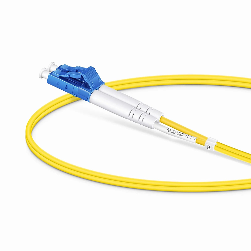 SFPS 0.5m (1.6ft) Fiber Patch Cable, 2 Fibers, LC UPC Duplex to LC UPC Duplex, Single Mode (OS2), LSZH, 2.0mm, Tight-Buffered, Yellow SFPS