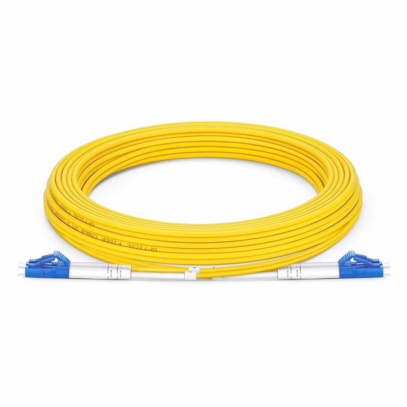 SFPS 5m (16ft) Fiber Patch Cable, 2 Fibers, LC UPC Duplex to LC UPC Duplex, Single Mode (OS2), LSZH, 2.0mm, Tight-Buffered, Yellow SFPS