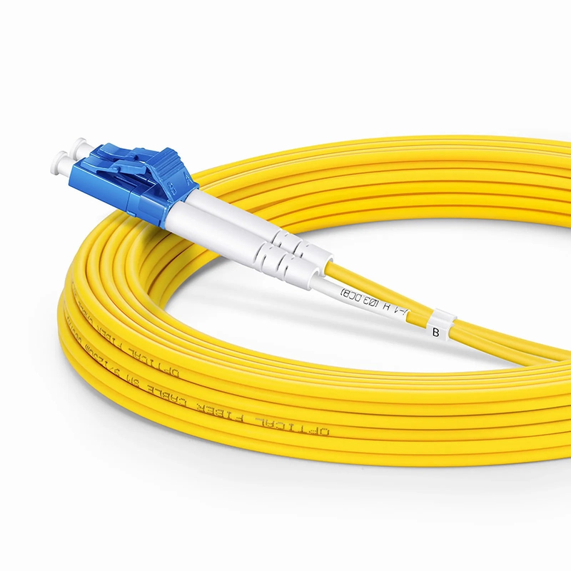 SFPS 5m (16ft) Fiber Patch Cable, 2 Fibers, LC UPC Duplex to LC UPC Duplex, Single Mode (OS2), LSZH, 2.0mm, Tight-Buffered, Yellow SFPS