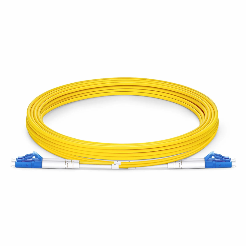 SFPS 3m (10ft) Fiber Patch Cable, 2 Fibers, LC UPC Duplex to LC UPC Duplex, Single Mode (OS2), LSZH, 2.0mm, Tight-Buffered, Yellow SFPS