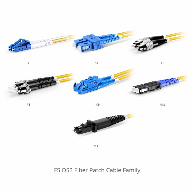 SFPS 3m (10ft) Fiber Patch Cable, 2 Fibers, LC UPC Duplex to LC UPC Duplex, Single Mode (OS2), LSZH, 2.0mm, Tight-Buffered, Yellow SFPS