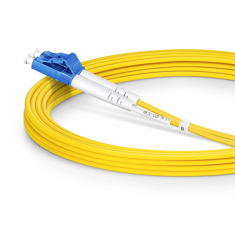 SFPS 3m (10ft) Fiber Patch Cable, 2 Fibers, LC UPC Duplex to ST UPC, Single Mode (OS2), LSZH, 2.0mm, Tight-Buffered, Yellow SFPS
