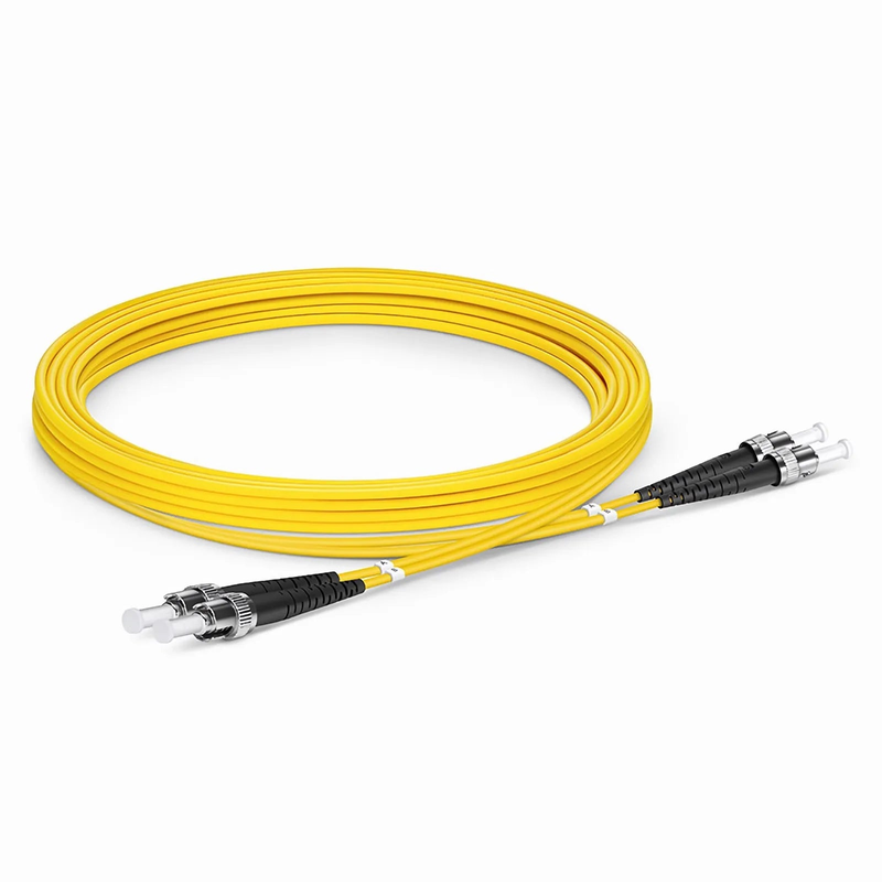 SFPS 3m (10ft) Fiber Patch Cable, 2 Fibers, ST UPC to ST UPC, Single Mode (OS2), LSZH, 2.0mm, Tight-Buffered, Yellow SFPS