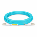 SFPS 7m (23ft) Fiber Patch Cable, 2 Fibers, LC UPC Duplex to LC UPC Duplex, Multimode (OM3), Riser (OFNR), 2.0mm, Tight-Buffered, Aqua SFPS