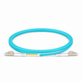 SFPS 1m (3ft) Fiber Patch Cable, 2 Fibers, LC UPC Duplex to LC UPC Duplex, Multimode (OM3), Riser (OFNR), 2.0mm, Tight-Buffered, Aqua SFPS