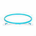 SFPS 1m (3ft) Fiber Patch Cable, 2 Fibers, LC UPC Duplex to LC UPC Duplex Flat Clip Uniboot, Multimode (OM4), Riser (OFNR), 2.0mm, Aqua SFPS