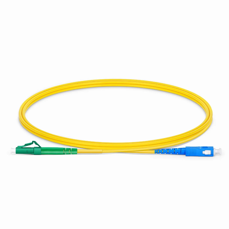 SFPS 1m (3ft) Fiber Patch Cable, 1 Fiber, LC APC Simplex to SC UPC Simplex, Single Mode (OS2), Riser (OFNR), 2.0mm, Tight-Buffered, Yellow SFPS