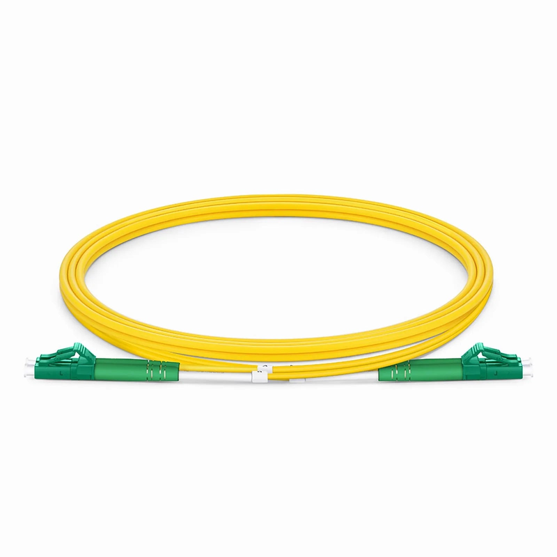 SFPS 1m (3ft) Fiber Patch Cable, 2 Fibers, LC APC Duplex to LC APC Duplex, Single Mode (OS2), Riser (OFNR), 2.0mm, Tight-Buffered, Yellow SFPS