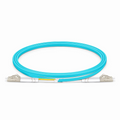 SFPS 1m (3ft) Fiber Patch Cable, 2 Fibers, LC UPC Duplex to LC UPC Duplex, Multimode (OM4), Riser (OFNR), 2.0mm, Tight-Buffered, Aqua SFPS