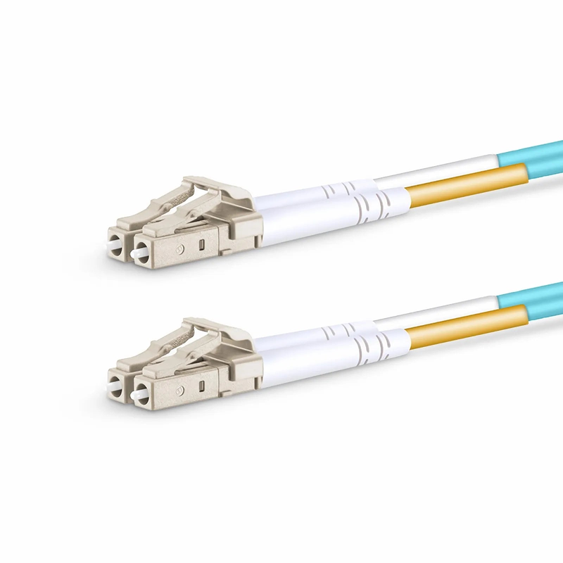 SFPS 1m (3ft) Fiber Patch Cable, 2 Fibers, LC UPC Duplex to LC UPC Duplex, Multimode (OM4), Riser (OFNR), 2.0mm, Tight-Buffered, Aqua SFPS