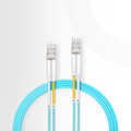 SFPS 1m (3ft) Fiber Patch Cable, 2 Fibers, LC UPC Duplex to LC UPC Duplex, Multimode (OM4), Riser (OFNR), 2.0mm, Tight-Buffered, Aqua, 10 Pcs/Pack SFPS