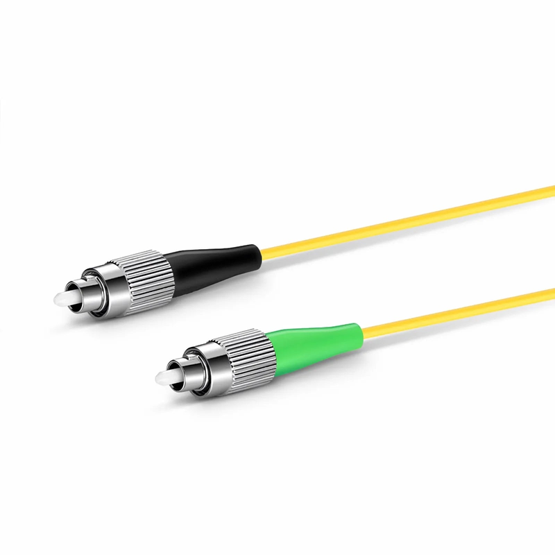 SFPS 1m (3ft) Fiber Patch Cable, 1 Fiber, FC APC Simplex to FC UPC Simplex, Single Mode (OS2), Riser (OFNR), 2.0mm, Tight-Buffered, Yellow SFPS