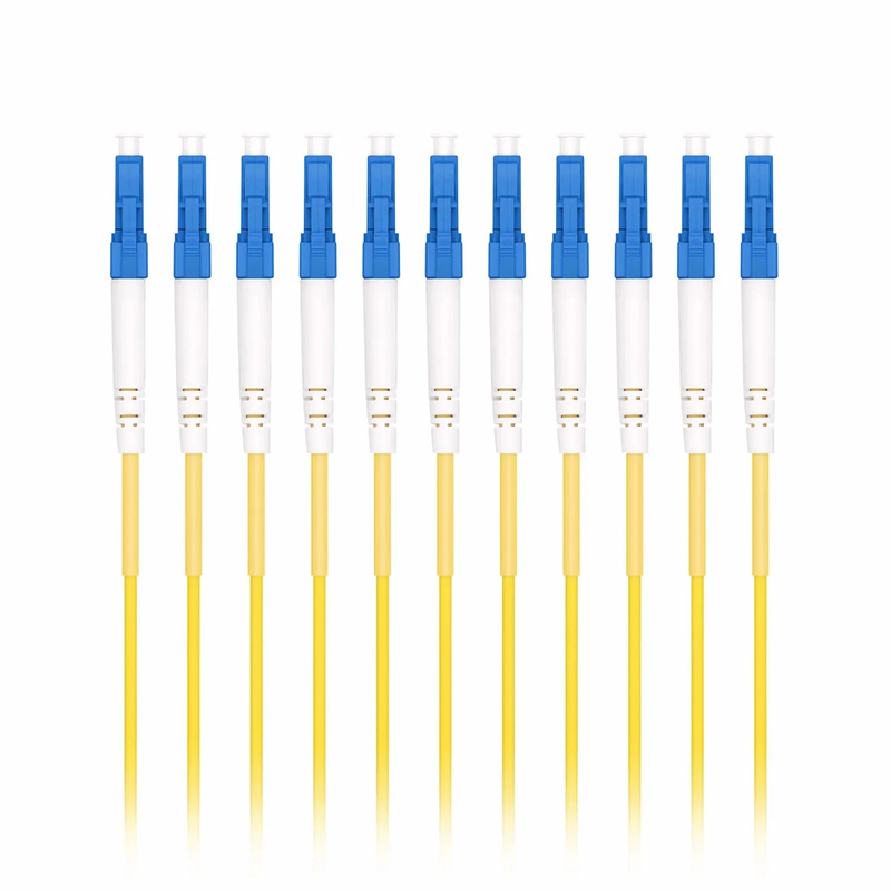 SFPS 1m (3ft) Fiber Patch Cable, 1 Fiber, LC UPC Simplex to SC APC Simplex, Single Mode (OS2), Riser (OFNR), 2.0mm, Tight-Buffered, Yellow, 10 Pcs/Pack SFPS