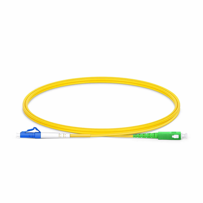 SFPS 1m (3ft) Fiber Patch Cable, 1 Fiber, LC UPC Simplex to SC APC Simplex, Single Mode (OS2), Riser (OFNR), 2.0mm, Tight-Buffered, Yellow SFPS