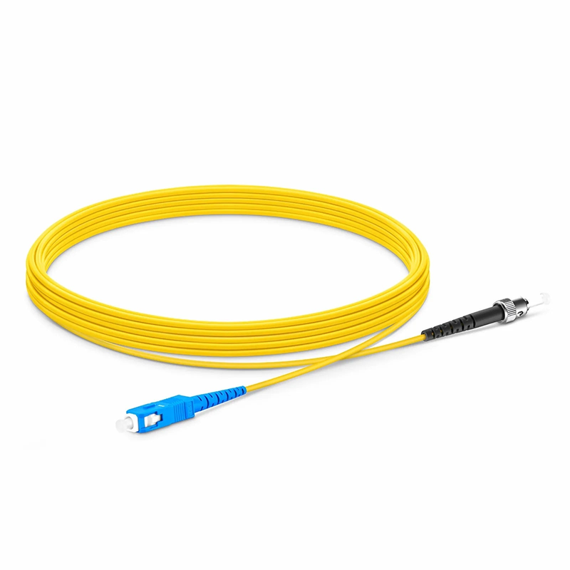 SFPS 5m (16ft) Fiber Patch Cable, 1 Fiber, SC UPC Simplex to ST UPC Simplex, Single Mode (OS2), Riser (OFNR), 1.6mm, Tight-Buffered, Yellow SFPS