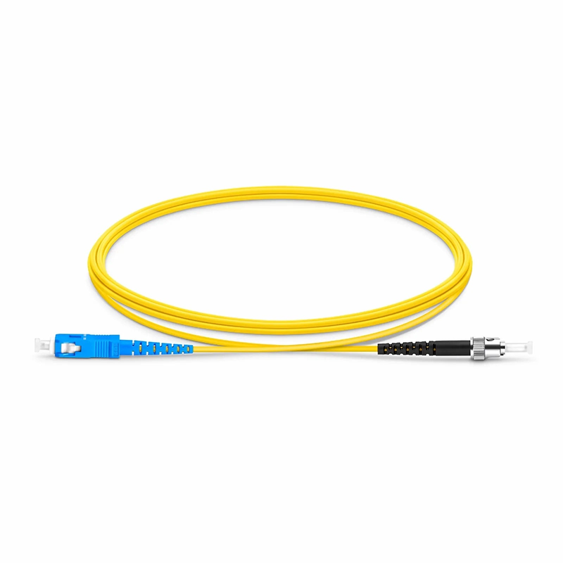 SFPS 2m (7ft) Fiber Patch Cable, 1 Fiber, SC UPC Simplex to ST UPC Simplex, Single Mode (OS2), Riser (OFNR), 1.6mm, Tight-Buffered, Yellow SFPS