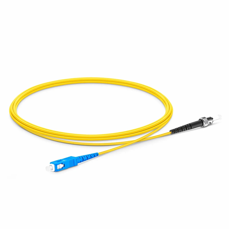 SFPS 2m (7ft) Fiber Patch Cable, 1 Fiber, SC UPC Simplex to ST UPC Simplex, Single Mode (OS2), Riser (OFNR), 1.6mm, Tight-Buffered, Yellow SFPS