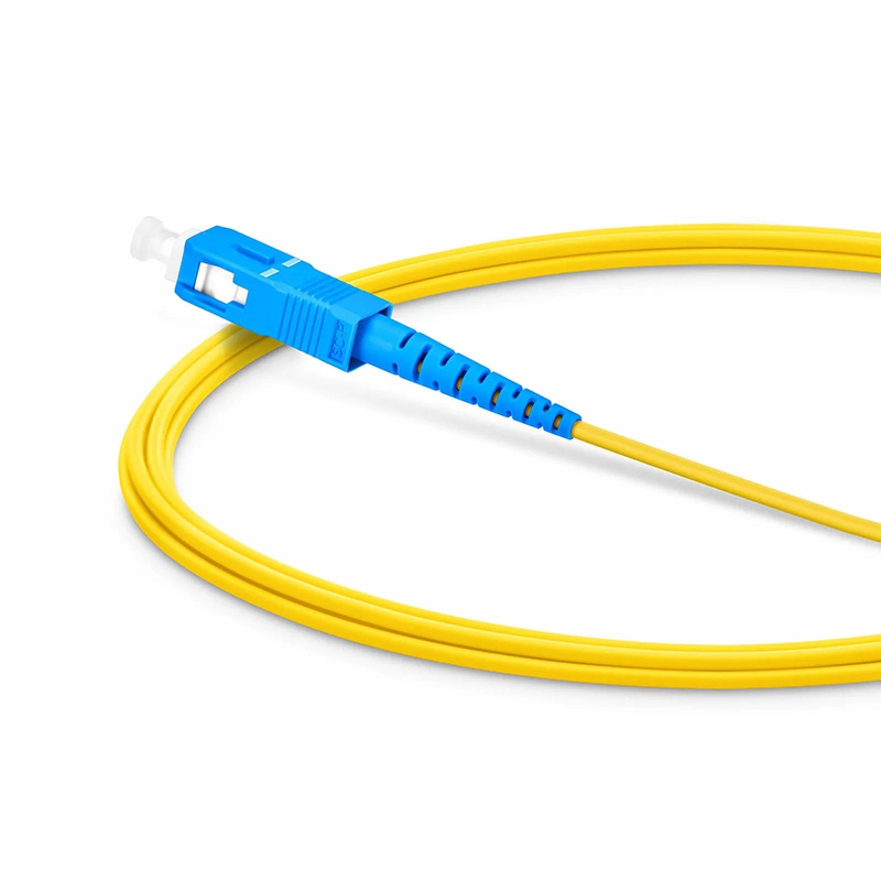 SFPS 2m (7ft) Fiber Patch Cable, 1 Fiber, SC UPC Simplex to ST UPC Simplex, Single Mode (OS2), Riser (OFNR), 1.6mm, Tight-Buffered, Yellow SFPS