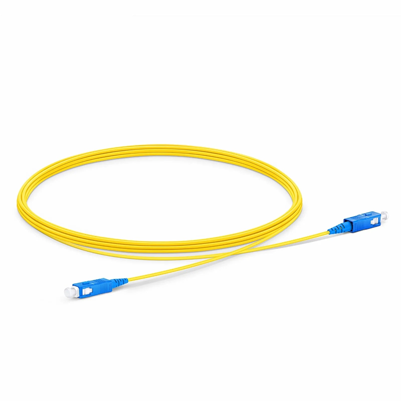 SFPS 3m (10ft) Fiber Patch Cable, 1 Fiber, SC UPC Simplex to SC UPC Simplex, Single Mode (OS2), Riser (OFNR), 1.2mm, Tight-Buffered, Yellow SFPS