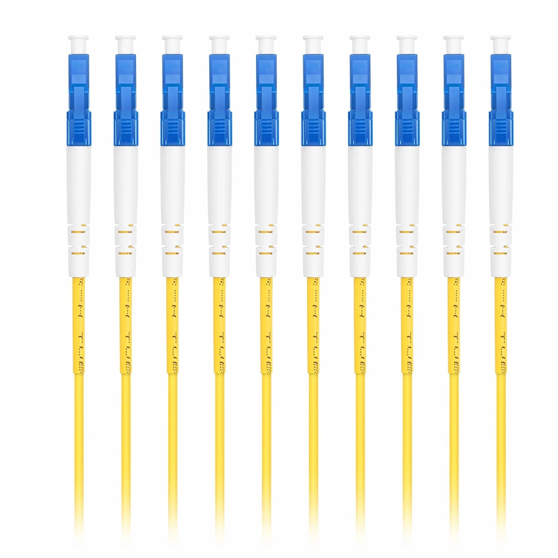 SFPS 1m (3ft) Fiber Patch Cable, 1 Fiber, LC UPC Simplex to LC UPC Simplex, Single Mode (OS2), Riser (OFNR), 2.0mm, Tight-Buffered, Yellow, 10 Pcs/Pack SFPS
