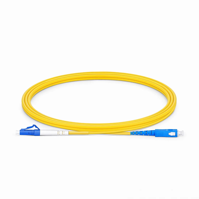 SFPS 2m (7ft) Fiber Patch Cable, 1 Fiber, LC UPC Simplex to SC UPC Simplex, Single Mode (OS2), Riser (OFNR), 2.0mm, Tight-Buffered, Yellow SFPS