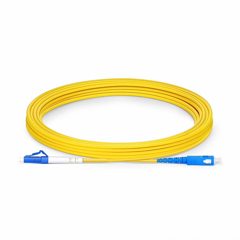 SFPS 7m (23ft) Fiber Patch Cable, 1 Fiber, LC UPC Simplex to SC UPC Simplex, Single Mode (OS2), Riser (OFNR), 2.0mm, Tight-Buffered, Yellow SFPS