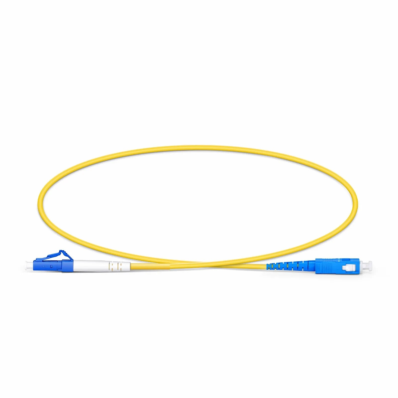 SFPS 0.5m (1.6ft) Fiber Patch Cable, 1 Fiber, LC UPC Simplex to SC UPC Simplex, Single Mode (OS2), Riser (OFNR), 2.0mm, Tight-Buffered, Yellow SFPS