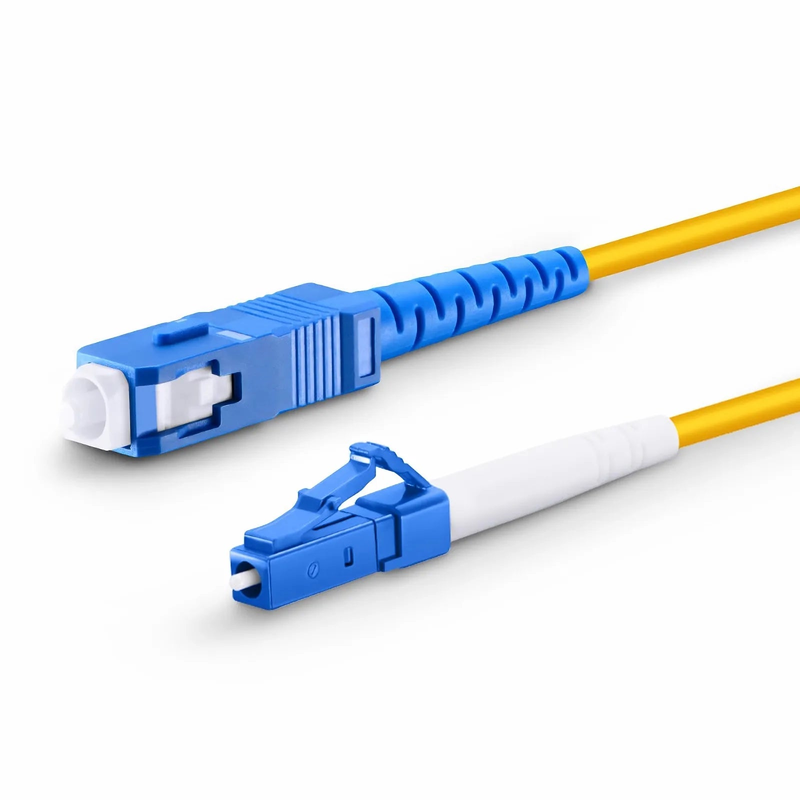 SFPS 5m (16ft) Fiber Patch Cable, 1 Fiber, LC UPC Simplex to SC UPC Simplex, Single Mode (OS2), Riser (OFNR), 2.0mm, Tight-Buffered, Yellow SFPS