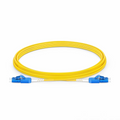 SFPS 3m (10ft) Fiber Patch Cable, 2 Fibers, LC UPC Duplex to LC UPC Duplex Standard Clip Uniboot, Single Mode (OS2), Riser (OFNR), 2.0mm, Yellow SFPS