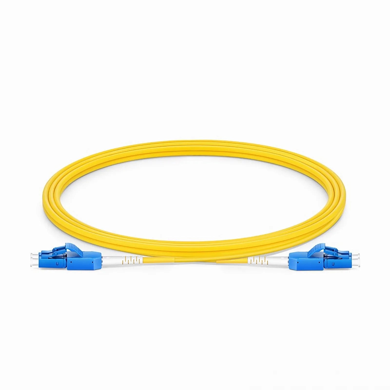 SFPS 2m (7ft) Fiber Patch Cable, 2 Fibers, LC UPC Duplex to LC UPC Duplex Standard Clip Uniboot, Single Mode (OS2), Riser (OFNR), 2.0mm, Yellow SFPS