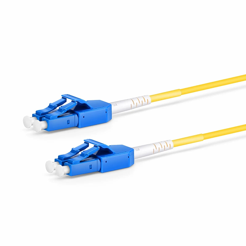 SFPS 1m (3ft) Fiber Patch Cable, 2 Fibers, LC UPC Duplex to LC UPC Duplex Standard Clip Uniboot, Single Mode (OS2), Riser (OFNR), 2.0mm, Yellow SFPS