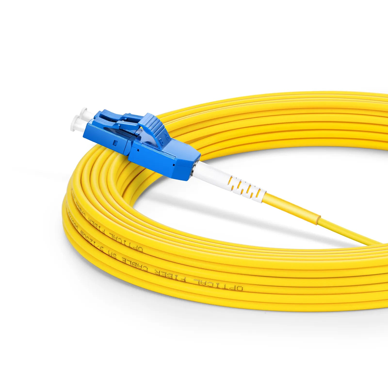 SFPS 15m (49ft) Fiber Patch Cable, 2 Fibers, LC UPC Duplex to LC UPC Duplex Standard Clip Uniboot, Single Mode (OS2), Riser (OFNR), 2.0mm, Yellow SFPS