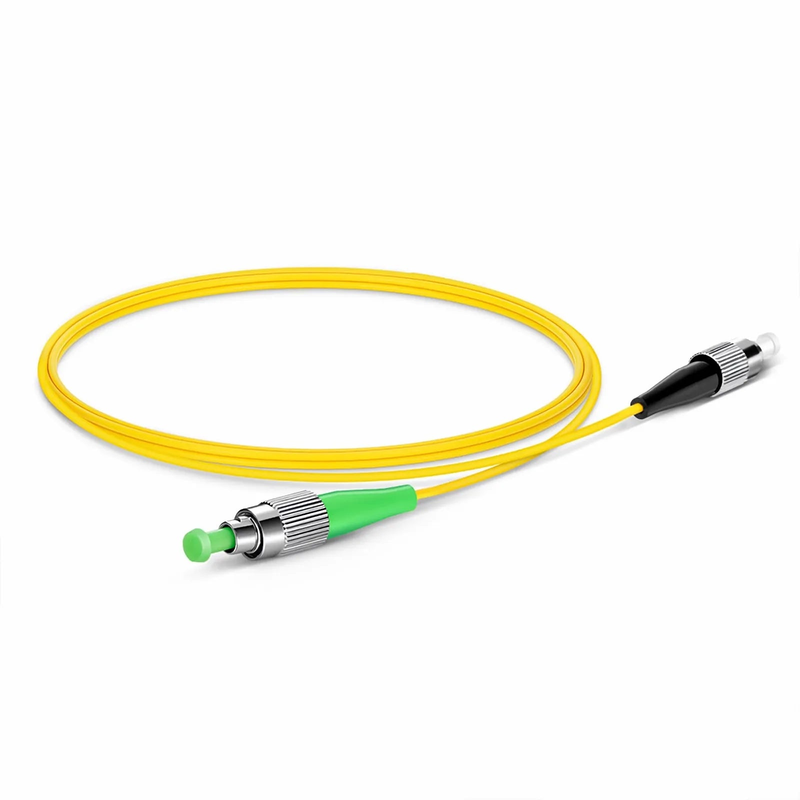 SFPS 1m (3ft) Fiber Patch Cable, 1 Fiber, FC APC Simplex to FC UPC Simplex, Single Mode (OS2), Riser (OFNR), 2.0mm, Tight-Buffered, Yellow SFPS