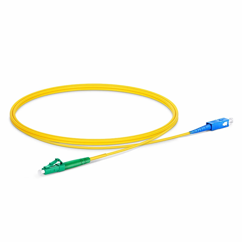 SFPS 1m (3ft) Fiber Patch Cable, 1 Fiber, LC APC Simplex to SC UPC Simplex, Single Mode (OS2), Riser (OFNR), 2.0mm, Tight-Buffered, Yellow SFPS
