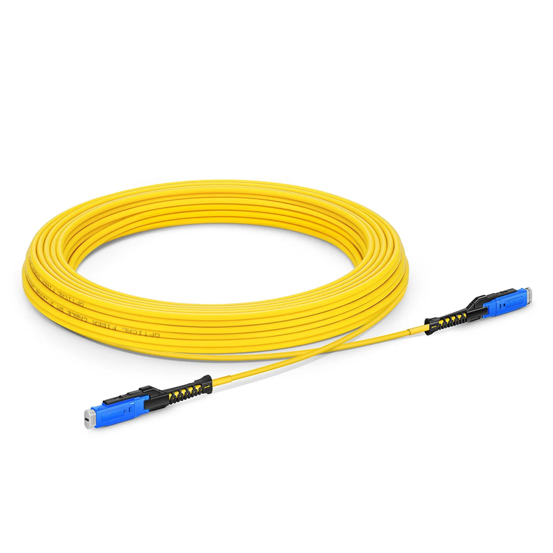 SFPS 10m (33ft) Fiber Patch Cable, 2 Fibers, MDC UPC Duplex to MDC UPC Duplex Uniboot, Single Mode (OS2), Riser (OFNR), 2.0mm, Yellow, for 100/400/800G Network Connection SFPS