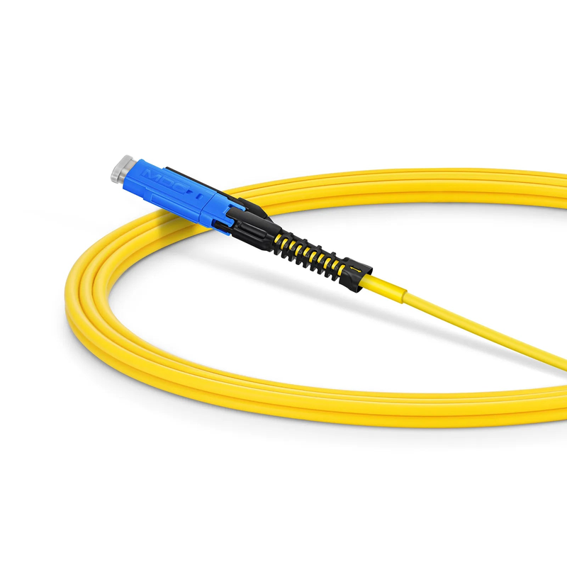 SFPS 2m (7ft) Fiber Patch Cable, 2 Fibers, MDC UPC Duplex to MDC UPC Duplex Uniboot, Single Mode (OS2), Riser (OFNR), 2.0mm, Yellow, for 100/400/800G Network Connection SFPS