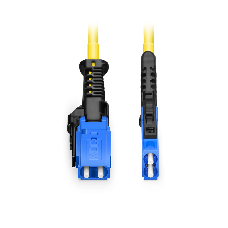 SFPS 3m (10ft) Fiber Patch Cable, 2 Fibers, MDC UPC Duplex to MDC UPC Duplex Uniboot, Single Mode (OS2), Riser (OFNR), 2.0mm, Yellow, for 100/400/800G Network Connection SFPS