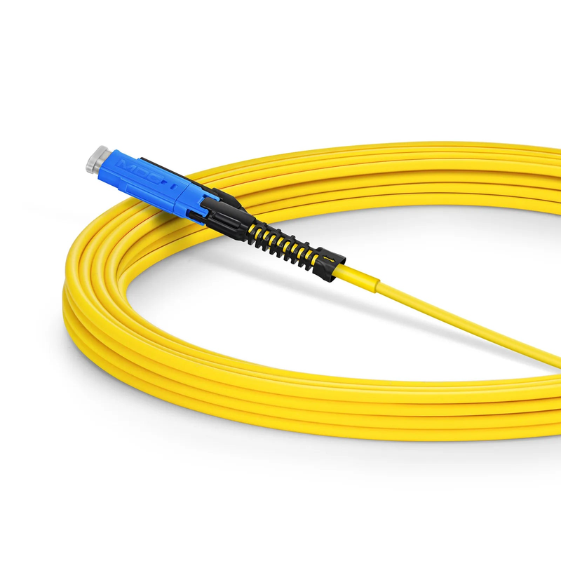 SFPS 5m (16ft) Fiber Patch Cable, 2 Fibers, CSA UPC Duplex to CSA UPC Duplex Uniboot, Single Mode (OS2), Riser (OFNR), 2.0mm, Yellow, for 200/400G Network Connection SFPS