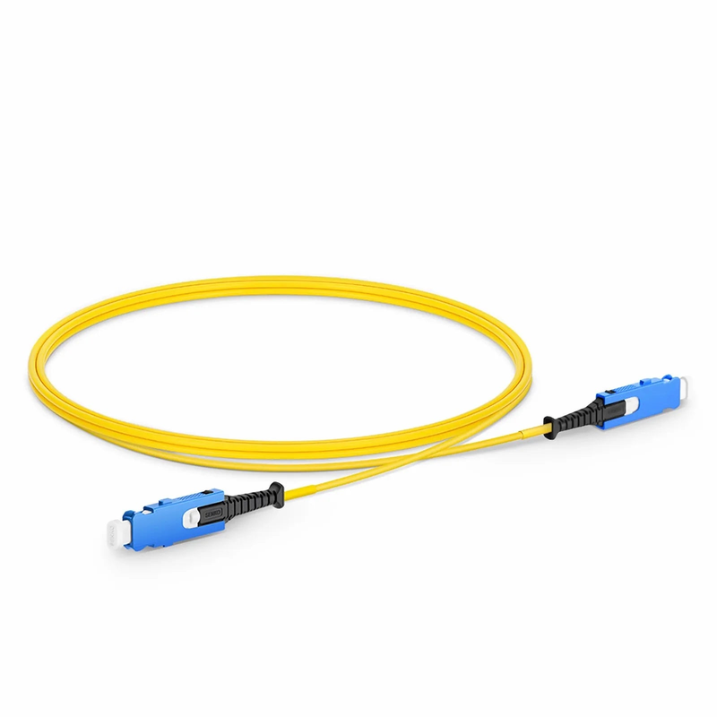 SFPS 1m (3ft) Fiber Patch Cable, 2 Fibers, SN UPC Duplex to SN UPC Duplex Uniboot, Single Mode (OS2), Riser (OFNR), 1.6mm, Yellow, for 400G Network Connection SFPS